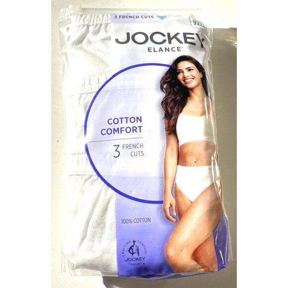 Jockey Elance Cotton Comfort Womens 3-Pack French Cut Underwear 100% Cotton XXL - Picture 6 of 8